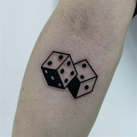 2 dice tattoo